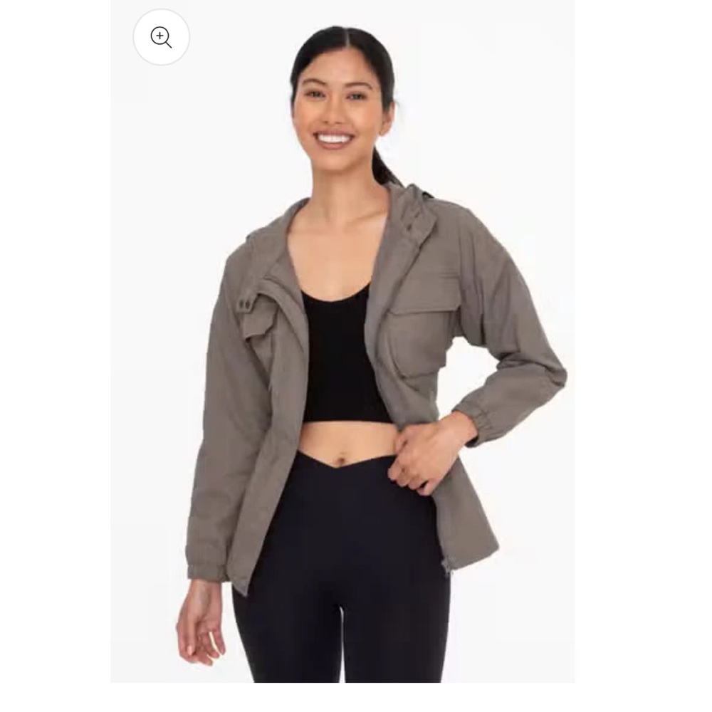 Utility waist tie jacket